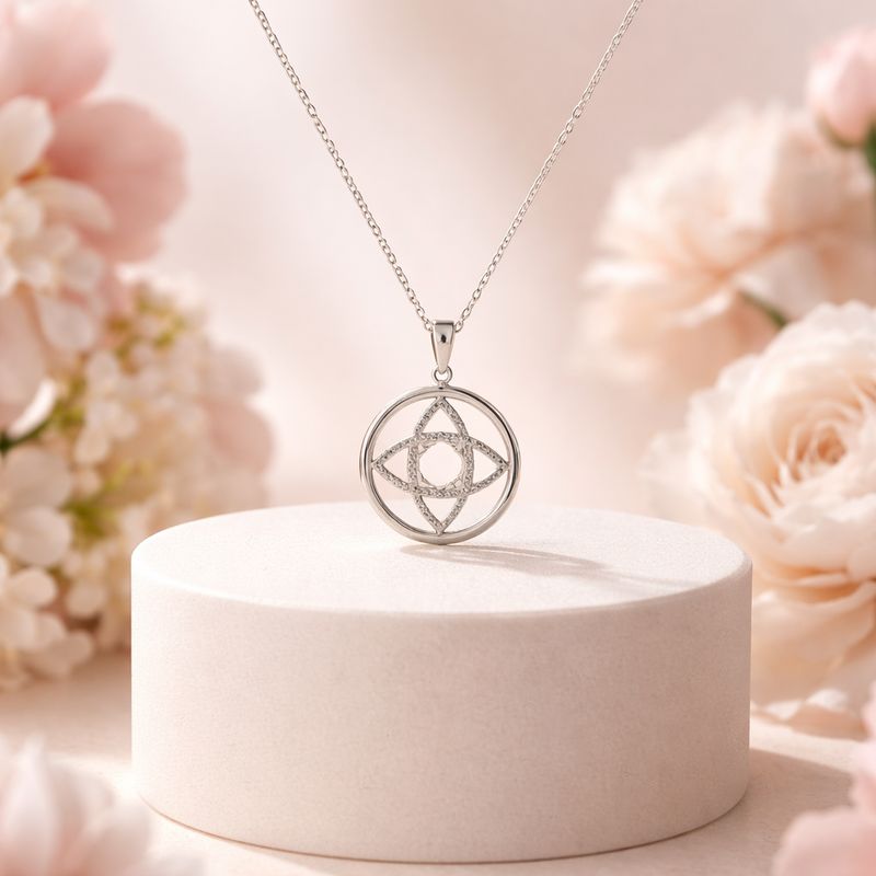 Duo cadena 20'' dije nudo de Bruja 4cm plata 925 Italiana