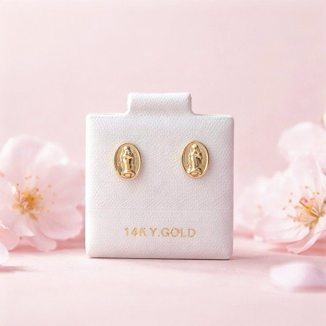 Broquel Virgen de Guadalupe Moneda  Oro 14K MX