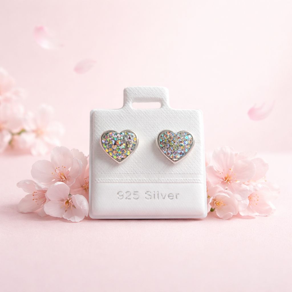 Broquel Corazon con Pasta Plata 925 MX