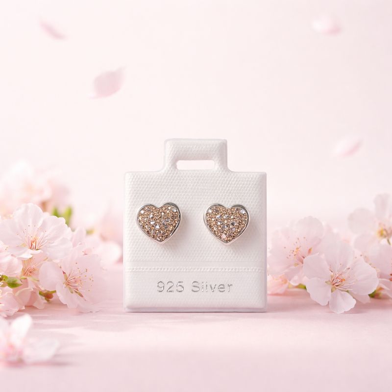 Broquel Corazon con Pasta Plata 925 MX