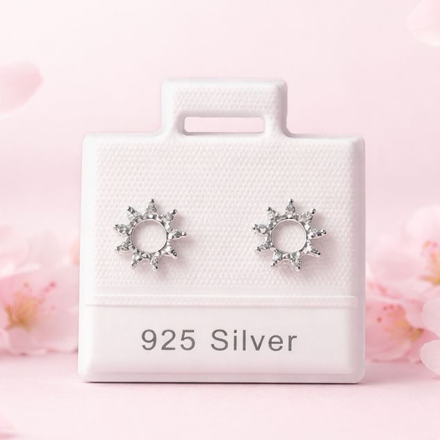 Broquel Premium Roseta Circulo Plata  925 MX