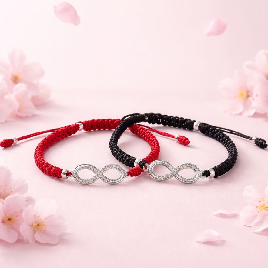 Pulsera Hilo Amor Infinito con Plata 925 MX