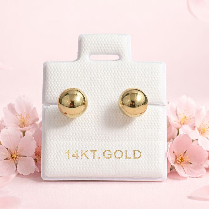 Broquel Dormilona #6mm Oro 14K. MX