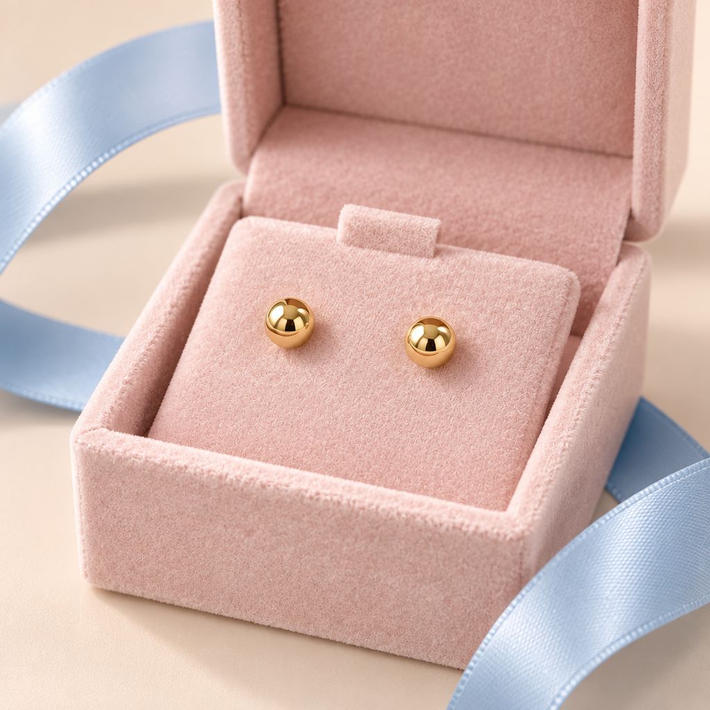 Broquel Dormilona #5mm Oro 14K. MX