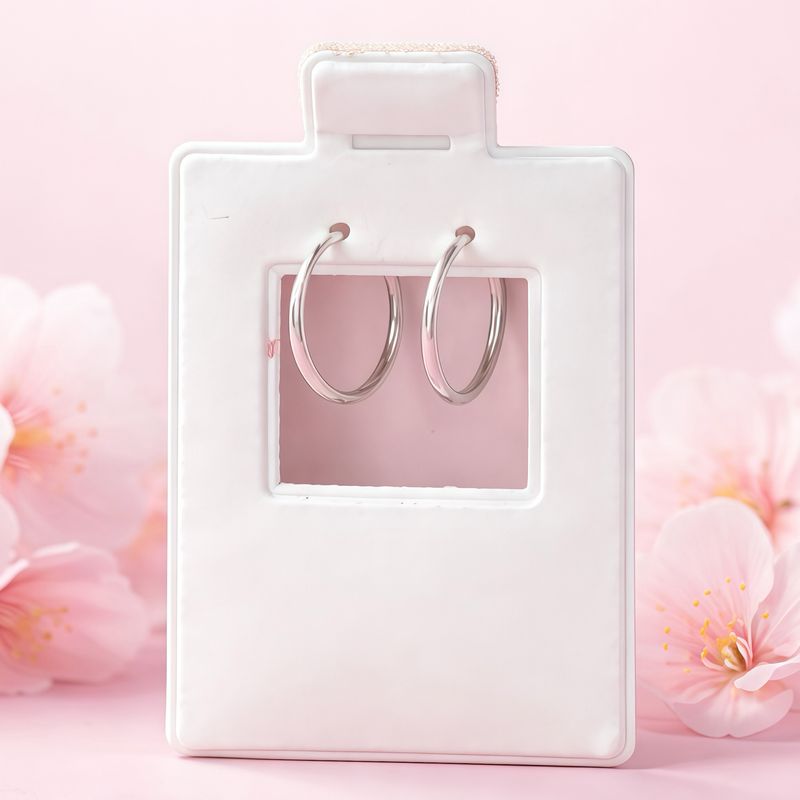 Arracada Basica Mini   Plata 925 MX