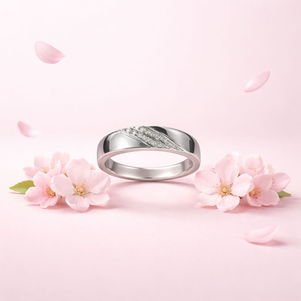 Anillo de Matrimonio Sello de AMOR PLATA 925 Italiana