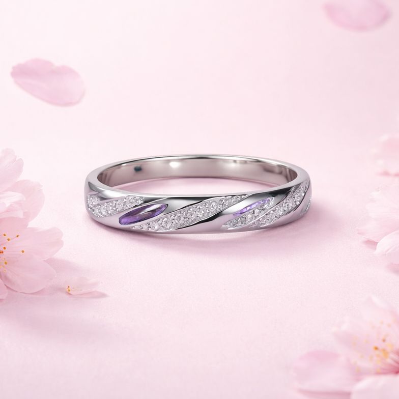 Anillo de Matrimonio S ello de AMOR # 10 PLATA 925 Italiana