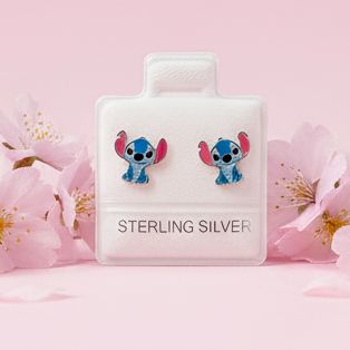 Broquel Animalito Azul con esmalte Plata 925