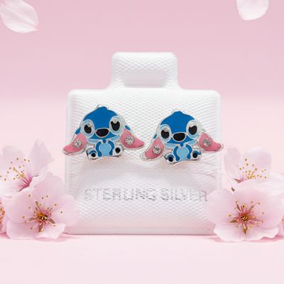 Broquel Animalito Azul con esmalte Plata 925