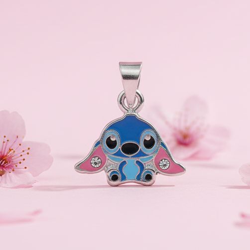 Dije Mini de animalito azul, ideal para cadenas de 2mm Plata 925