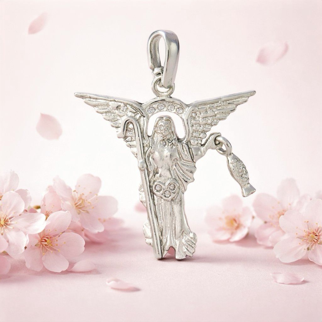 Dije San Rafael 4CM Plata 925 Mexicana