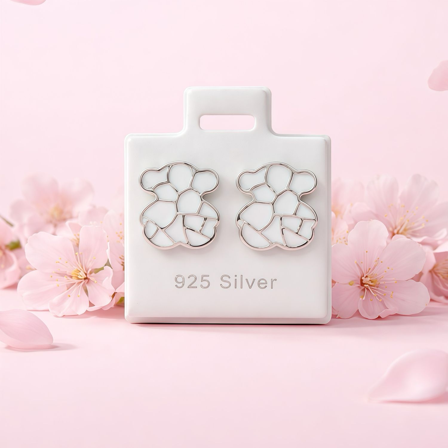 Arete Osito TS Verde Esmaltado Artesanal mide 1.6cm broche de mariposa  Plata 925 Mexicana