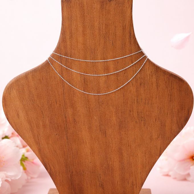 Cadena Fancy Básica Mide 20" Plata 925 Italiana