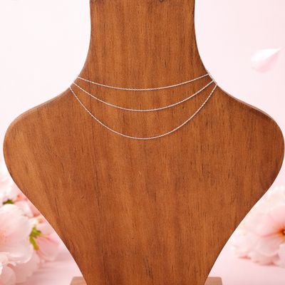 Cadena Fancy Básica Mide 20" Plata 925 Italiana