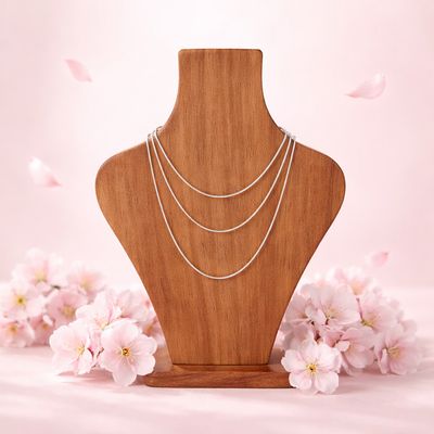 Cadena Colita de Rata 1mm 18" Plata 925 Italiana