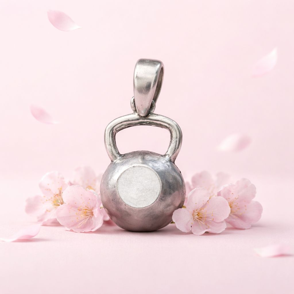 Saint Jude Pendant with Green Zirconias, 3cm, in Mexican 925 Silver, ideal for chains of 3 mm or less