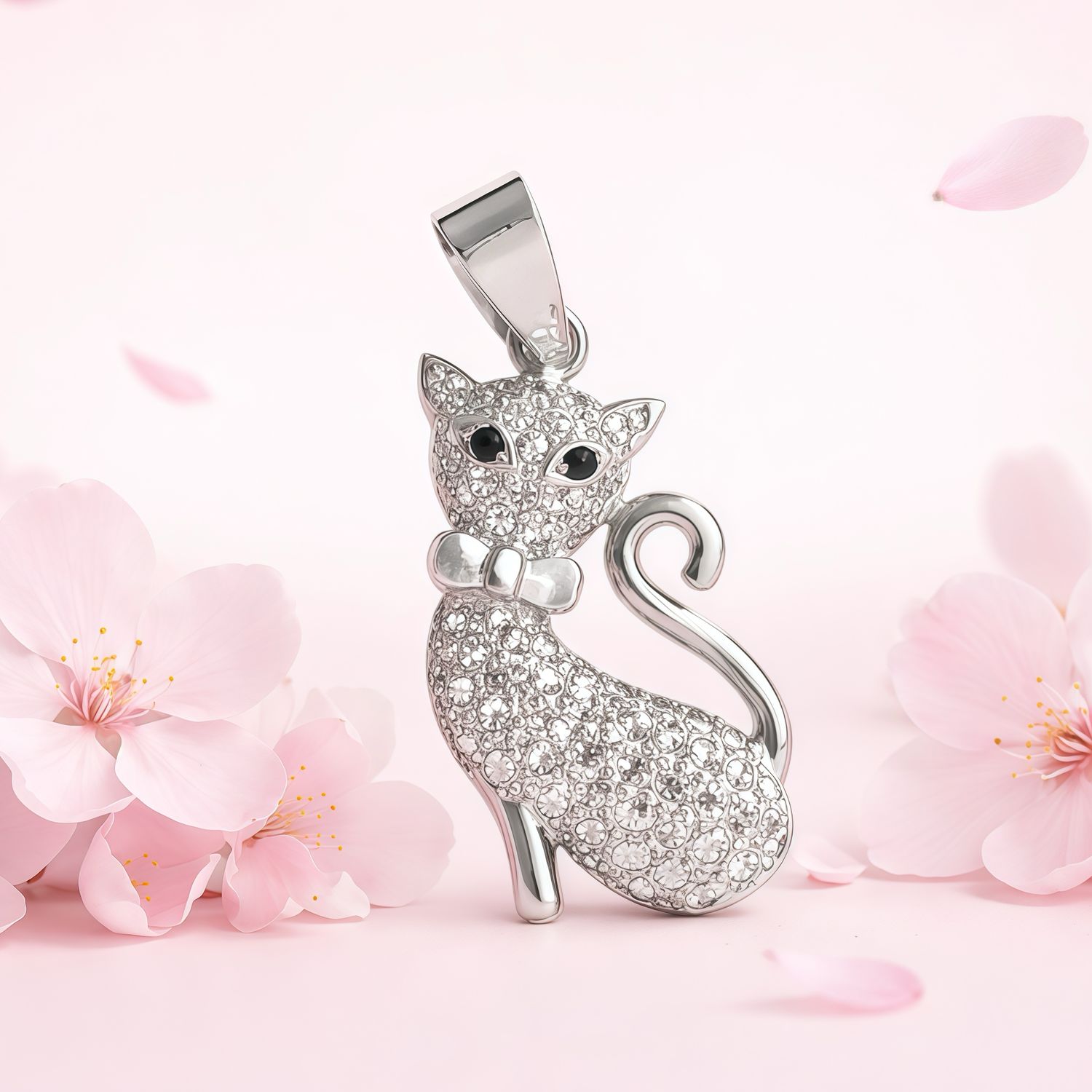 Dije Gatito con Mono mide 3c ideal para cadenas de 3mm o menos Plata 925 Mexicana