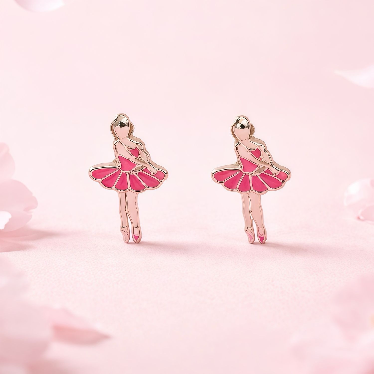 Broquel Bailarina Esmaltada Plata 925 Mexicana  