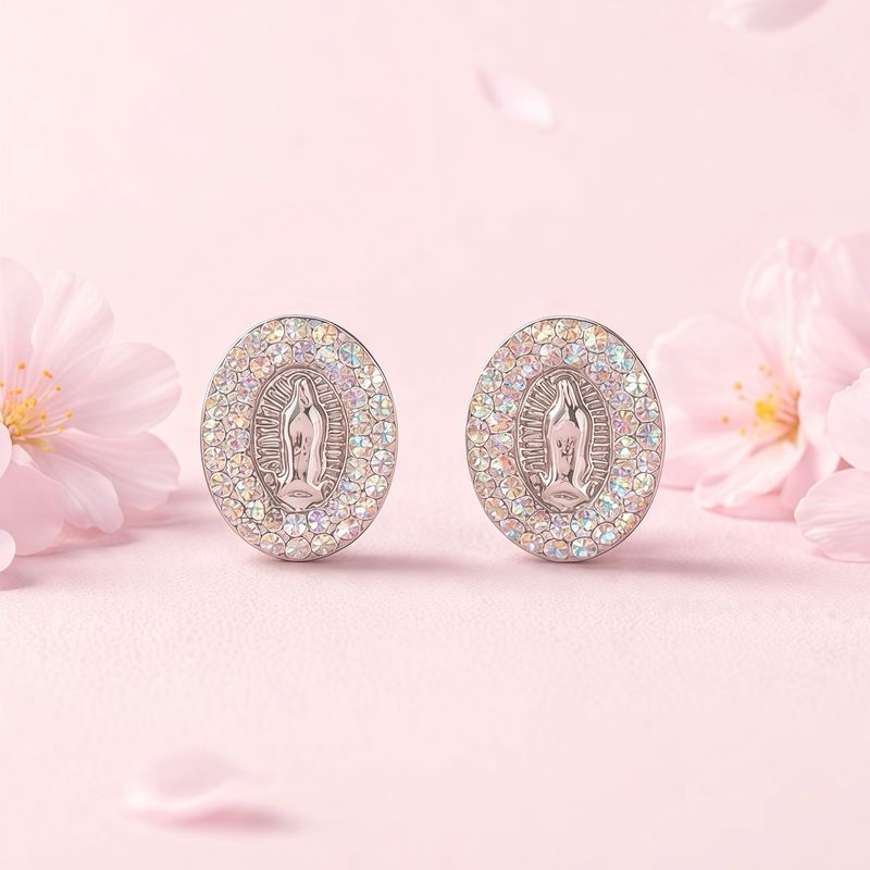 Broquel virgen especial pasta, mide 1 cm Tornasol plata 925 mexicana