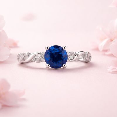 Anillo Solitario Infinito Navy # 6.5 Plata 925 MX