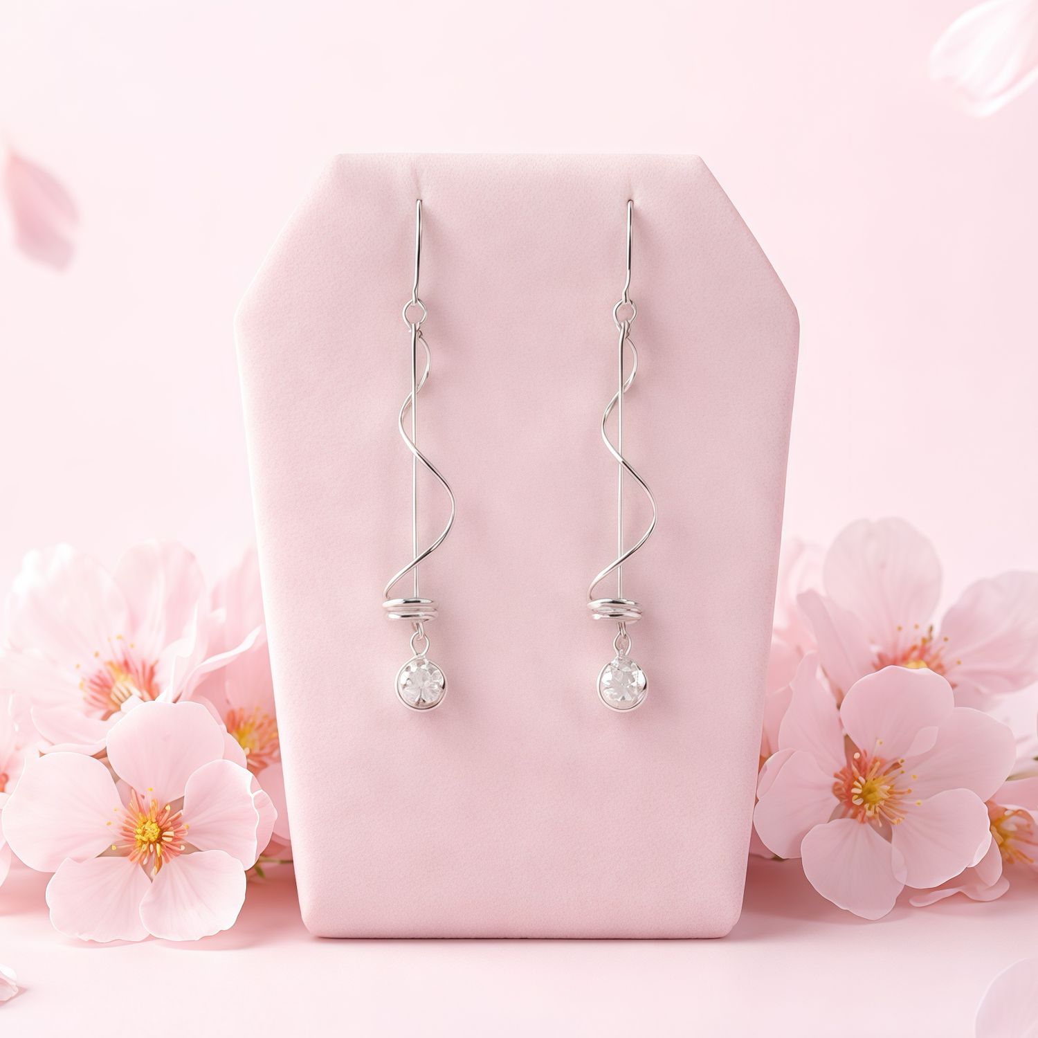 Arete Largo Movil  Plata 925 MX