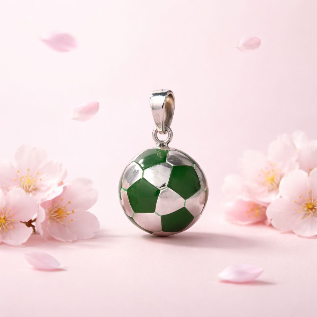 Balon de Soccer Amarillo mide 14mm Plata 925 MX