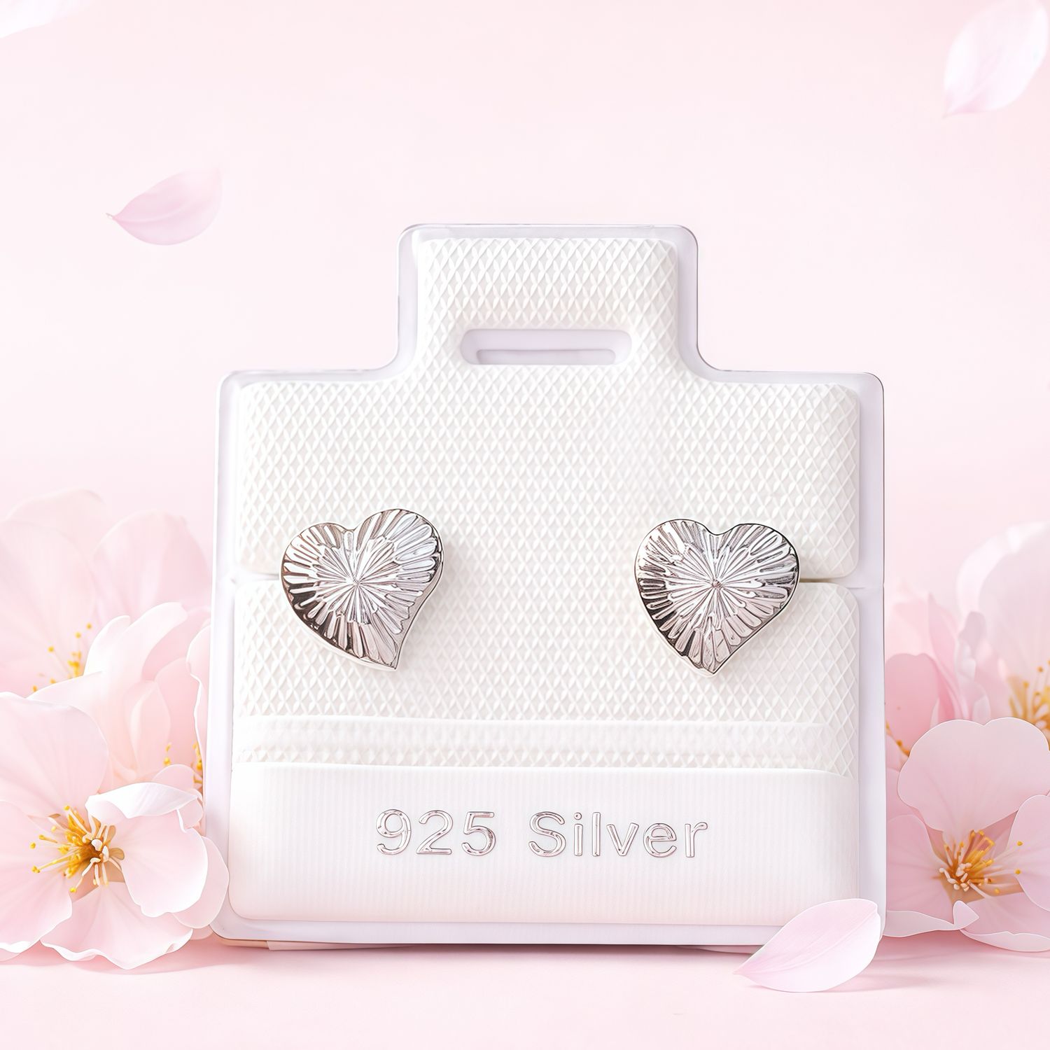 Broquel Corazon Chico Mide 7mm , Broche de bolita plata 925