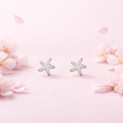 Broquel Estrella de mar mini Plata 925
