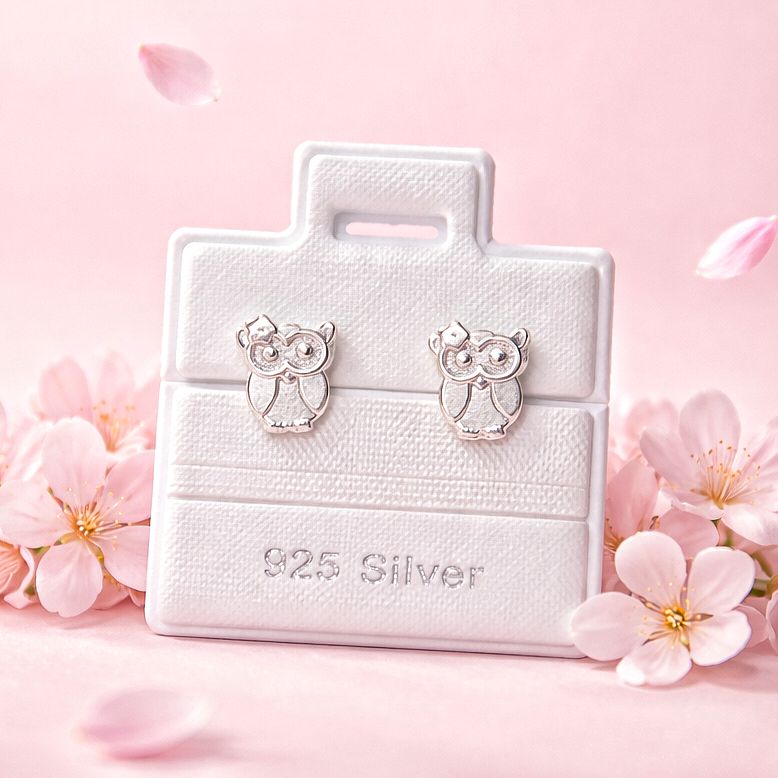 Broquel Buho Plata 925