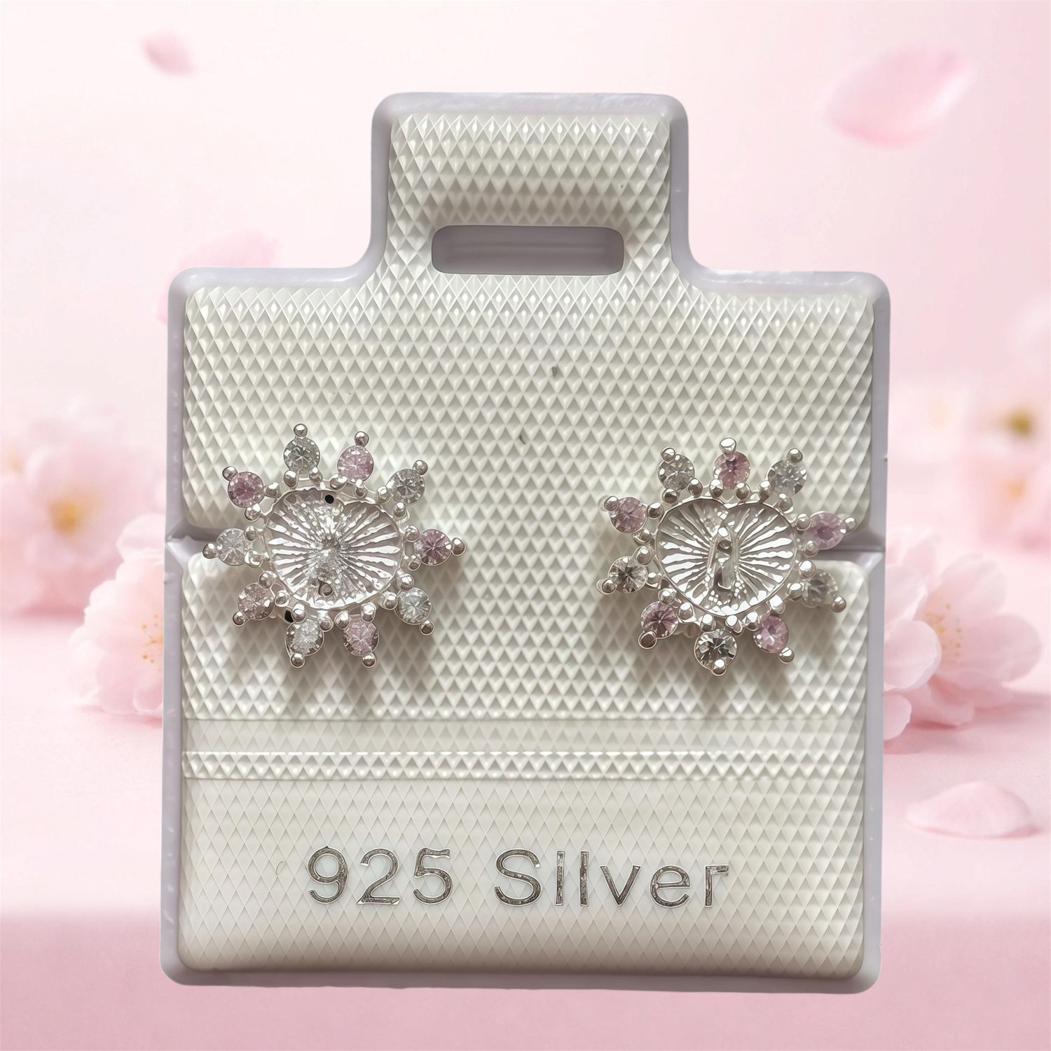 Broquel Premium Virgen de Guadalupe Corazon Rosa y Blanco plata 925