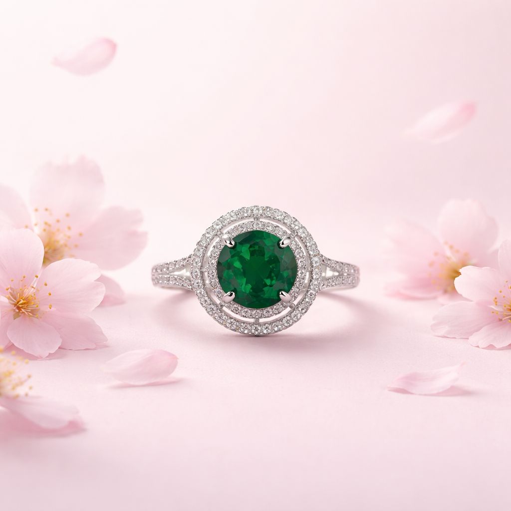 Anillo Premium Corte Princesa Rubi #9 Plata Italiana 925 con Rodio