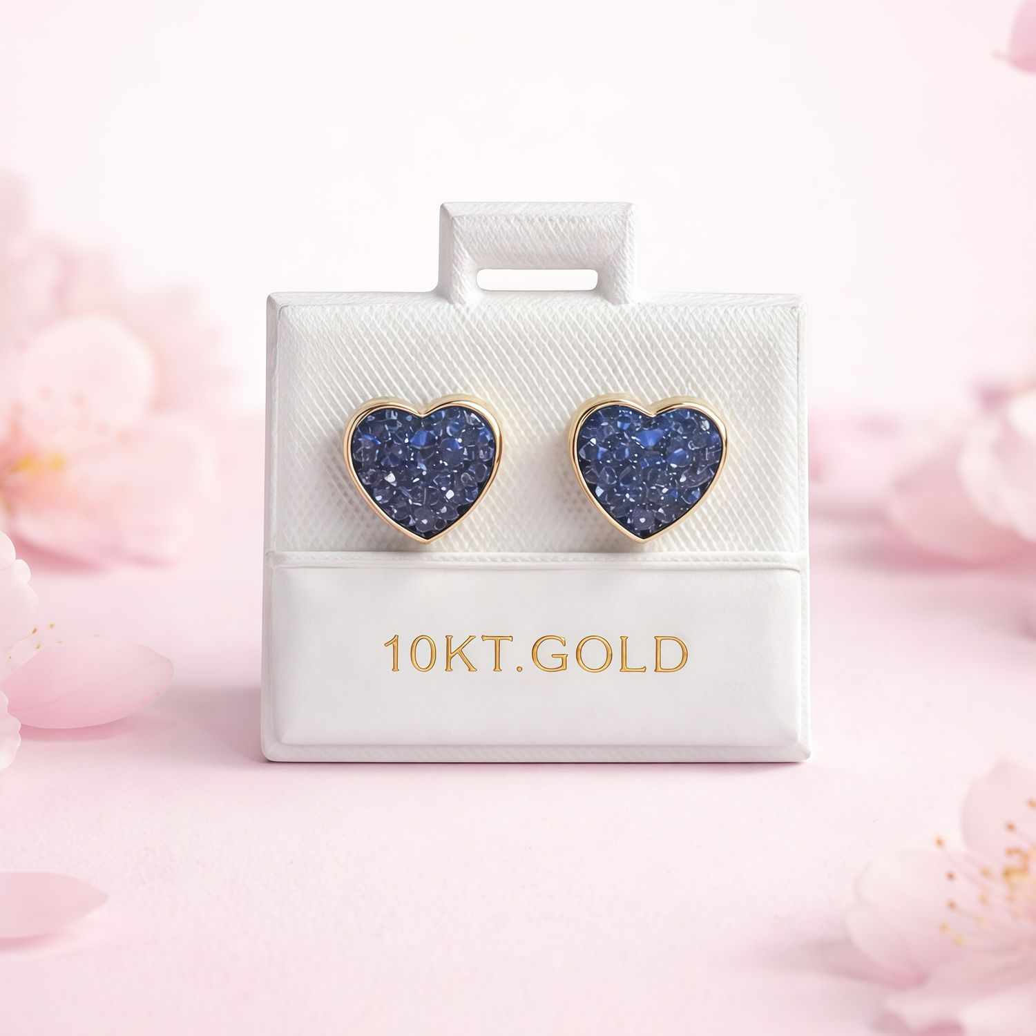 Broquel Pasta Corazon Morado 9mm Oro10K