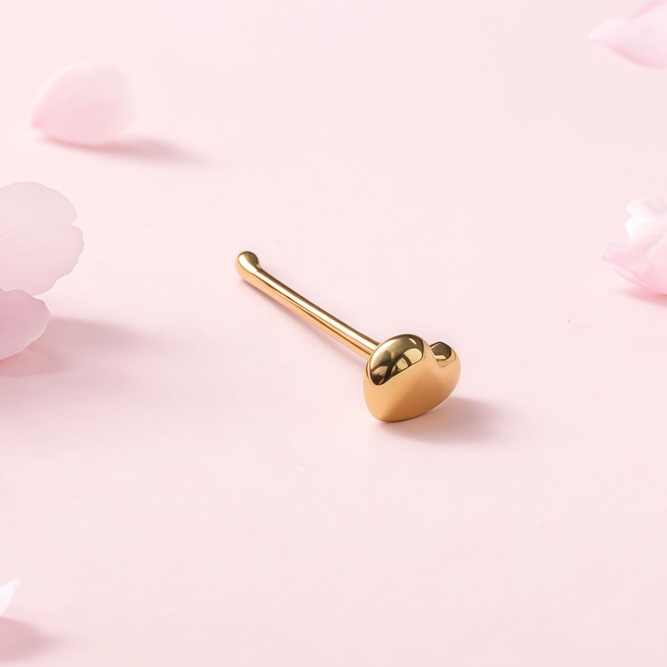 Piercing para nariz Corazon  Oro 10K MX