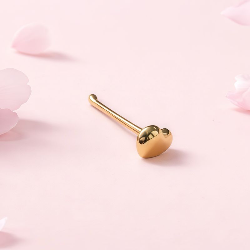 Piercing para nariz Corazon  Oro 10K MX