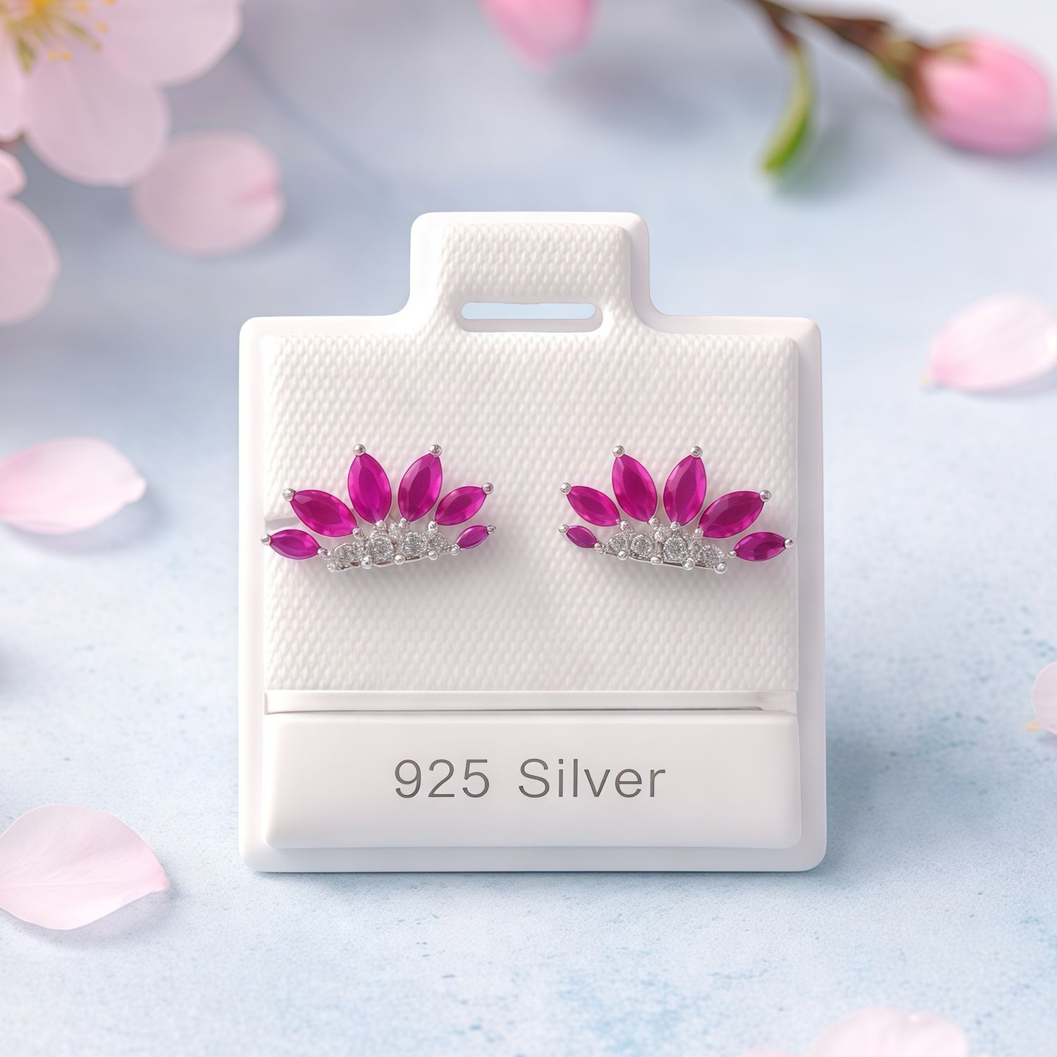 Broquel Marquiz Jumbo Premium Blanco y Fucsia Plata 925 MX