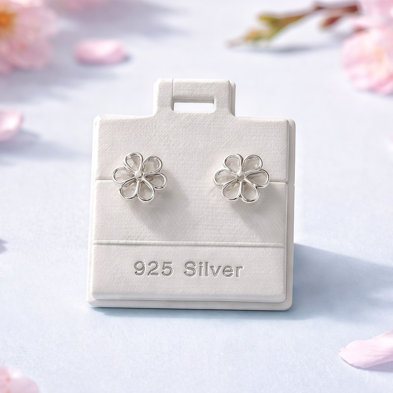 Broquel Flor calada Plata 925 MX