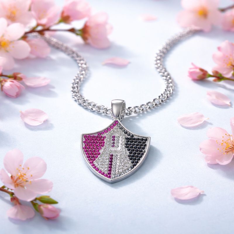 Cadena Cubana 3.mm x 24" con Dije Equipo de Futbol 4cm Plata 925 MX