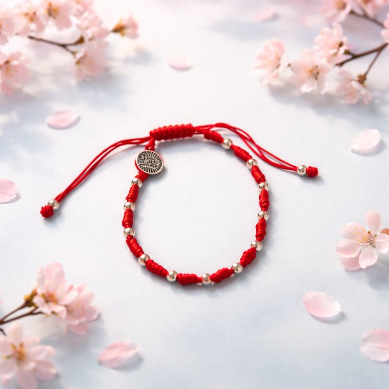 Pulsera de Hilo Virgen de Guadalupe Plata 925