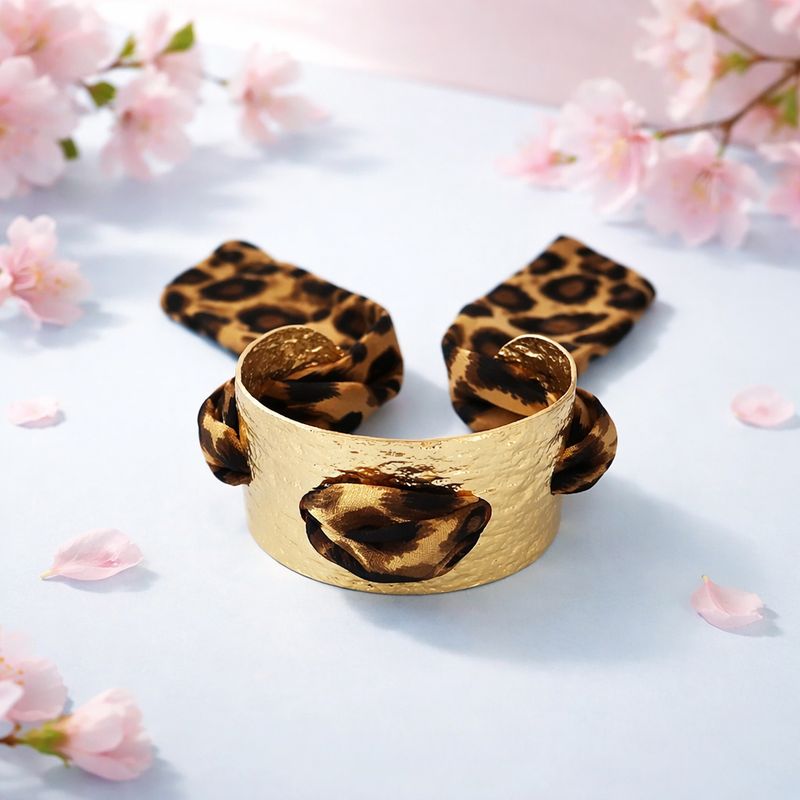 Pulsera estilo Retro Leopardo Print Bisutería Fina