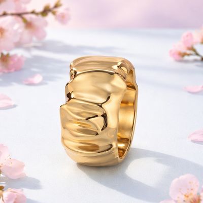Brazalete Fashion Dorado Bisutería en Acero