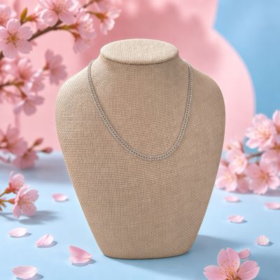 Cadena Doble Cubana 4MM de ancho, 22" de largo Plata 925 Mexicana
