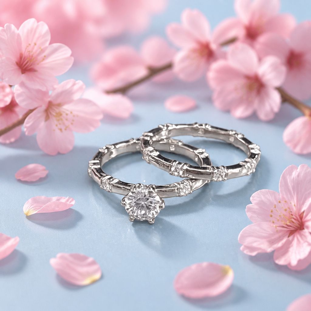 Set dos piezas Alianza matrimónio Plata Thailandesa 925