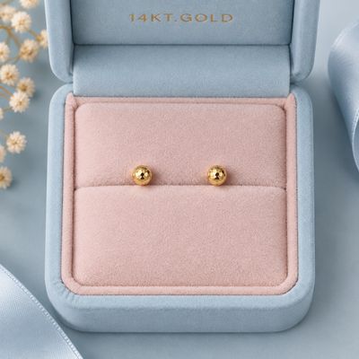 14K Gold Egg with Chick Earrings