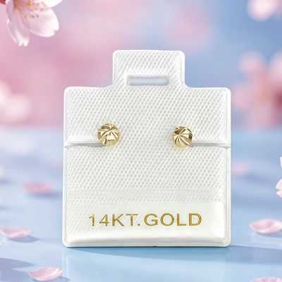 14K Gold Egg with Chick Earrings