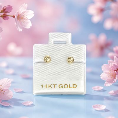 14K Gold Egg with Chick Earrings