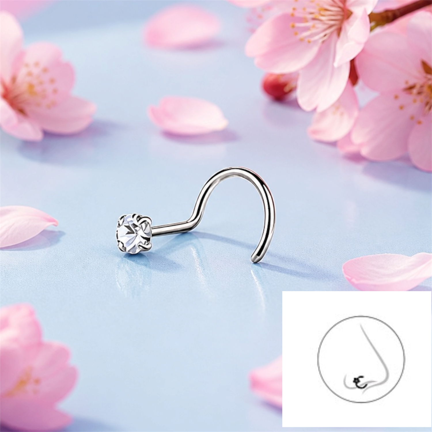 Piercing Nouse (Arete Nariz)  Plata 925 Tailandés