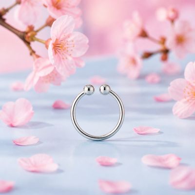 Piercing Nouse (Arete Nariz)  8mm Plata 925 Tailandés