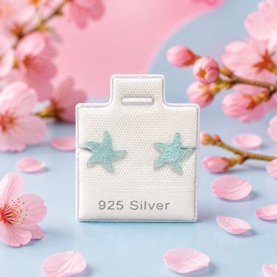 Broquel Estrellita de Mar de Resina con Plata 925 Thailandesa