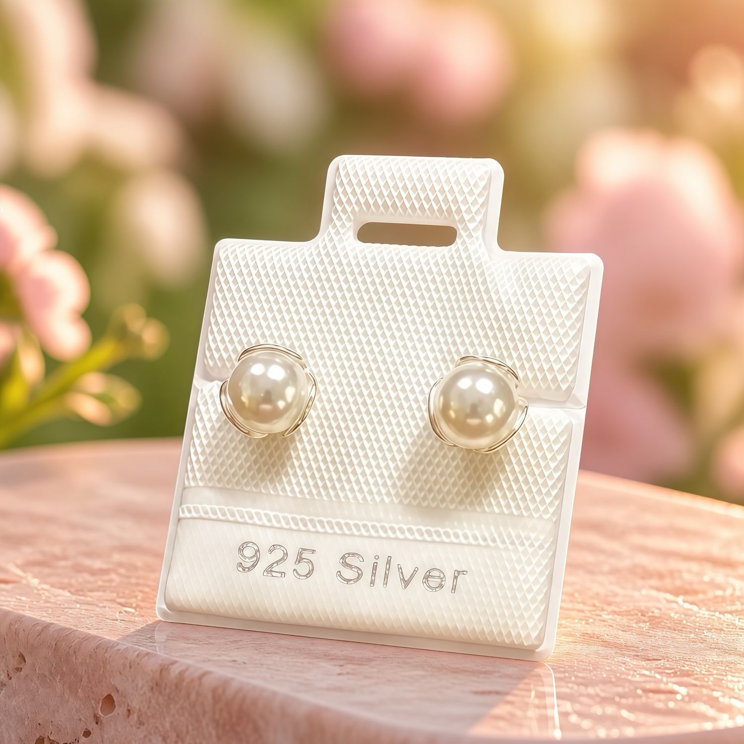 Broquel Perla 6mm Plata 925 Mexicana