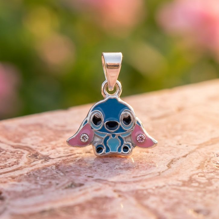 Mini Dije Animalito Azul Plata 925 Mexicana